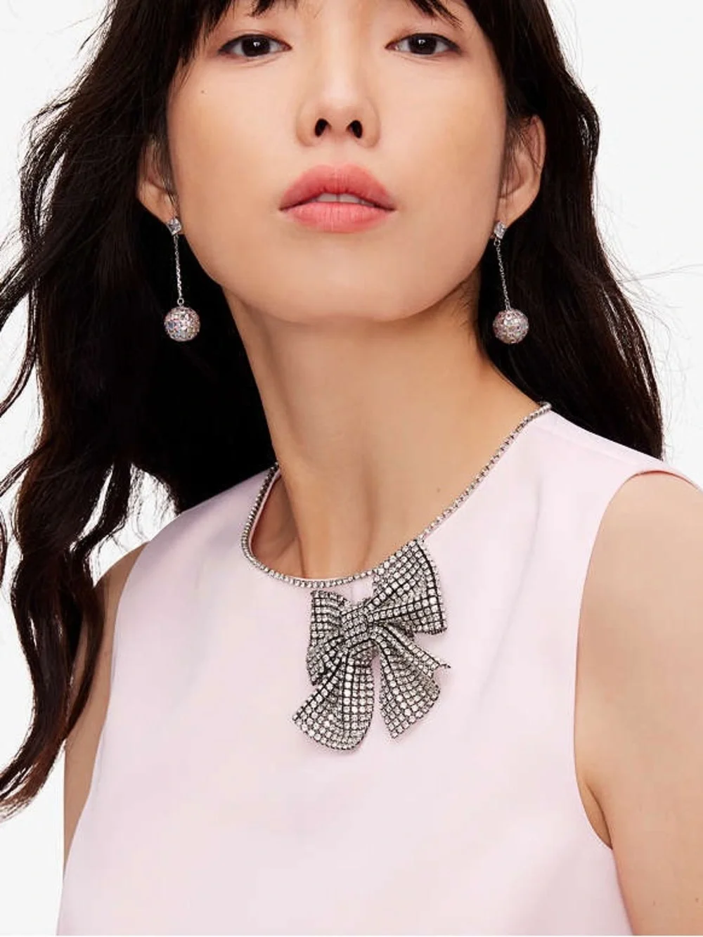 Duchess Satin Embellished Bow Shell Kate Spade UK